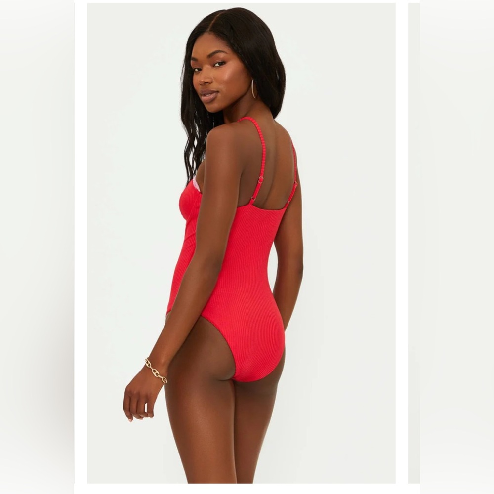 Beach Riot Scarlet One Piece Holly Jolly- Size Small - Picture 2 of 15